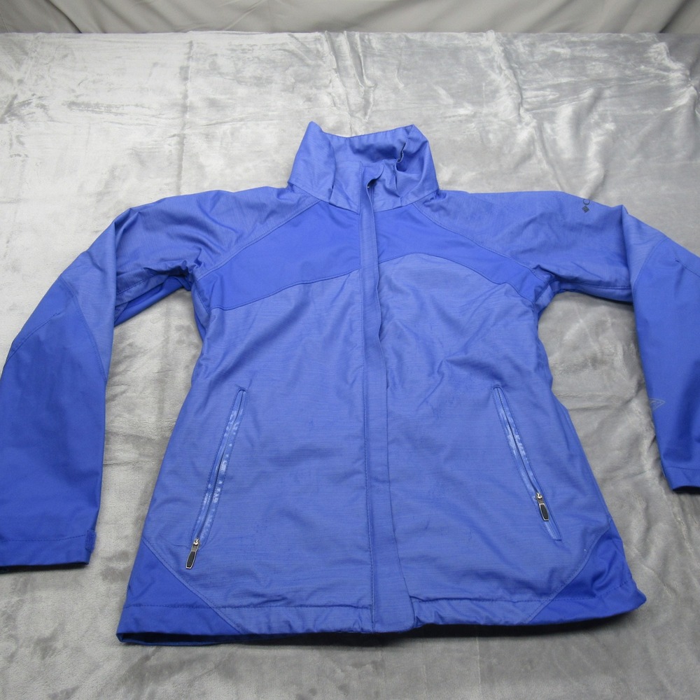 Columbia Jacket Womens XS Blue Waterproof Interchange Full Zip Pocket Ski Snow
